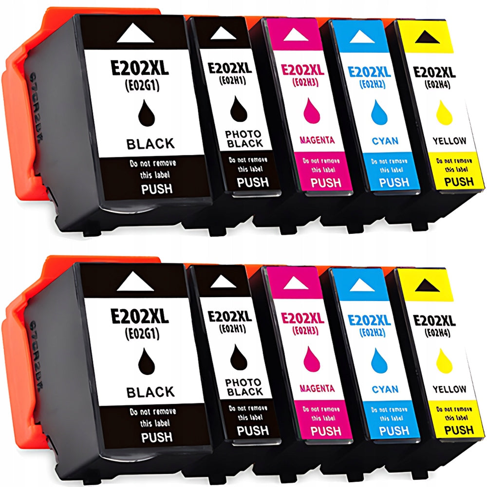10x INK CARTRIDGE 202 XL FOR EPSON EXPRESSION XP-6000 XP-6005 XP-6100 XP-6105 T202