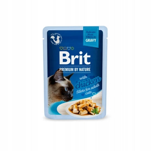 Brit Premium Cat Chicken Fillets in Gravy 85g - Chicken Flavor Manufacturer code 8595602570553