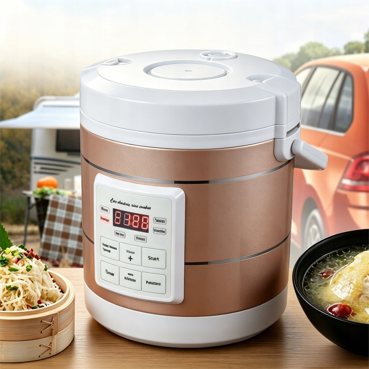 CAR COOKER RICE COOKER MULTICOOKER POT COOKER CAR TRUCK 1.6L 180W Manufacturer code 6910992553016
