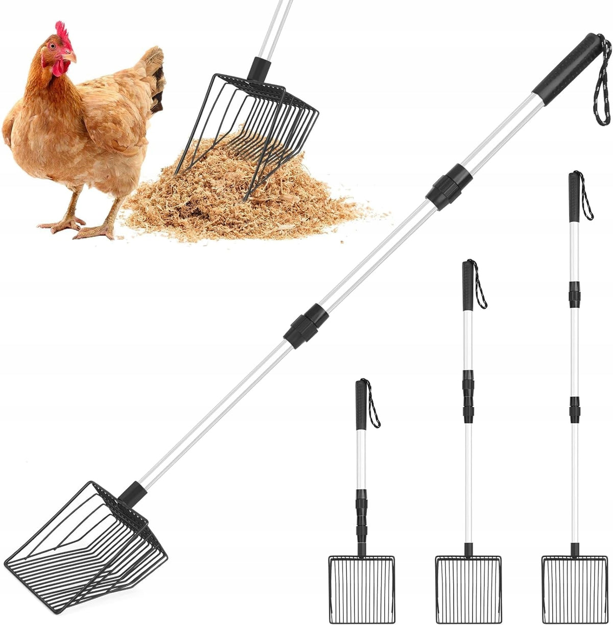 CHICKEN DROPPINGS SHOVEL METAL CAT LITTER BOX SPATULA