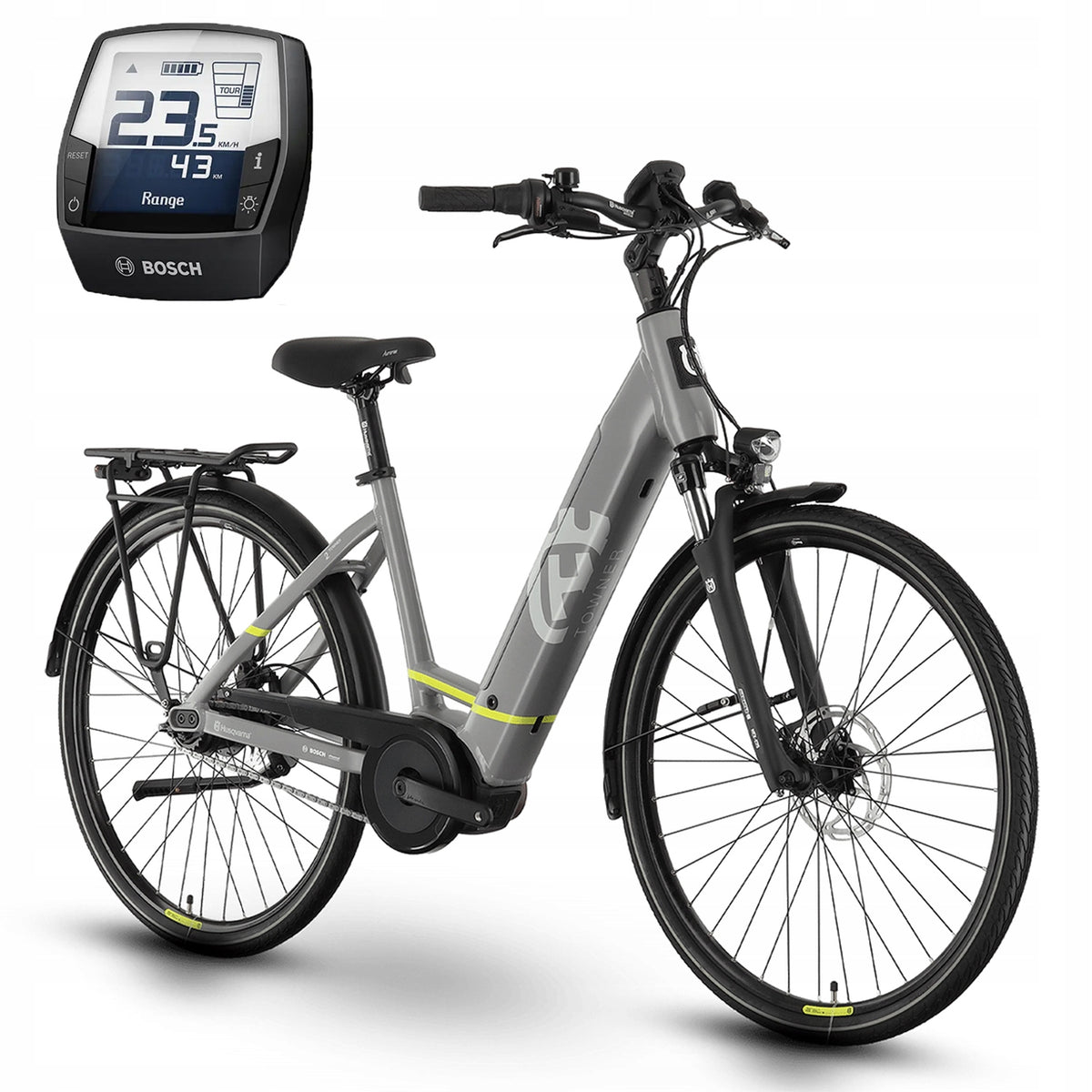 City electric bike Husqvarna Towner 2 Nexus CB Bosch 46cm 28'' 250W