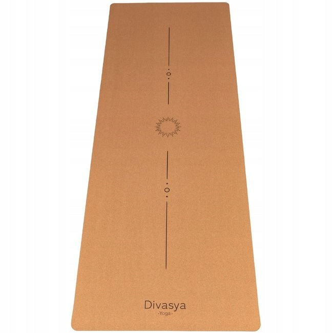 Divasya Anti-Slip Mat with Natural Stopper for Yoga Exercises 183 x 66 cm