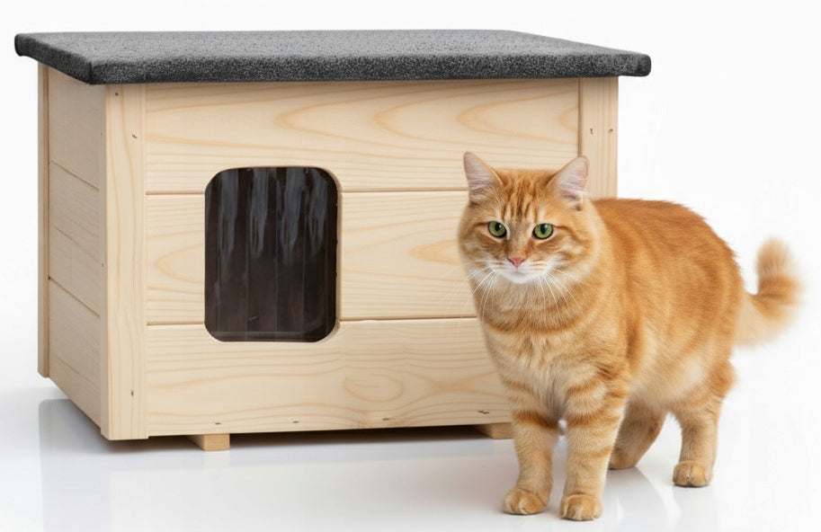 Dog cat kennel all INSULATED, folded, ready to move in