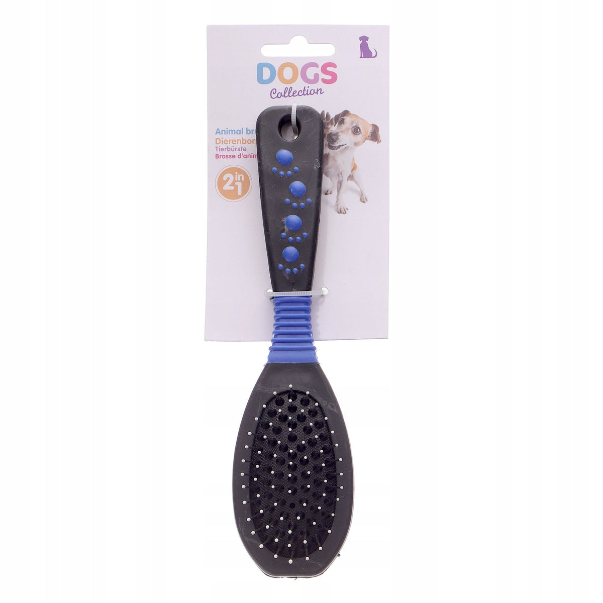 Double-sided dog/cat brush 20.5 cm
