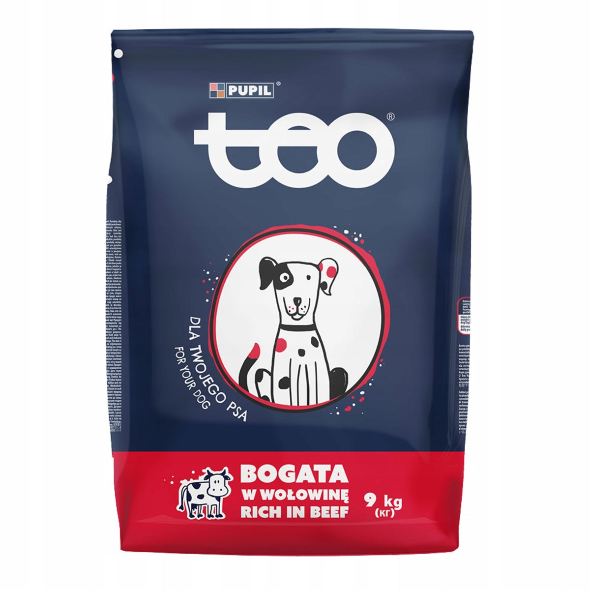 Dry dog food TEO rich in beef 9kg Natural ingredients