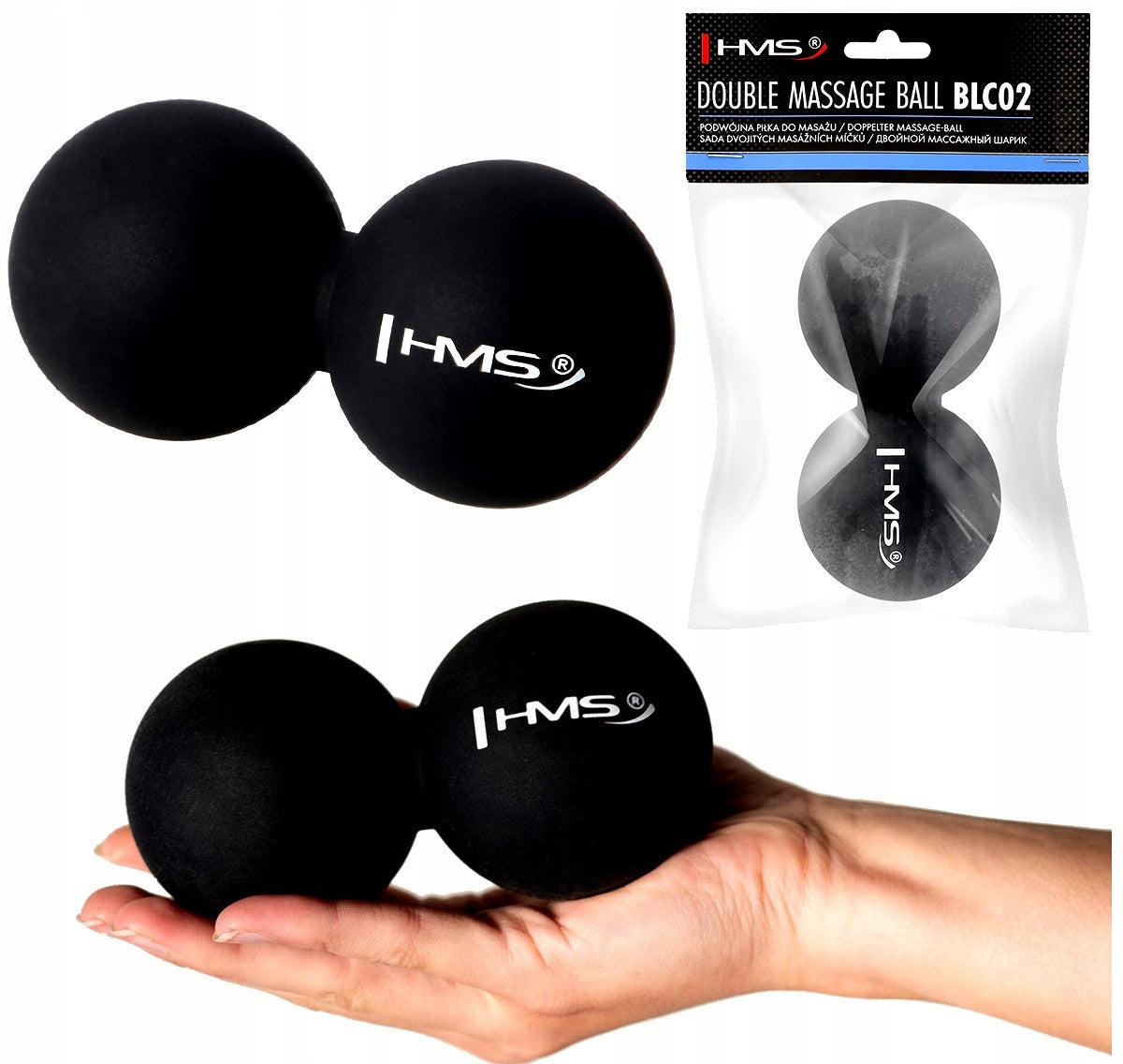Duoball Double Orthopedic Massage Ball HMS Lacrosse Ball Solid