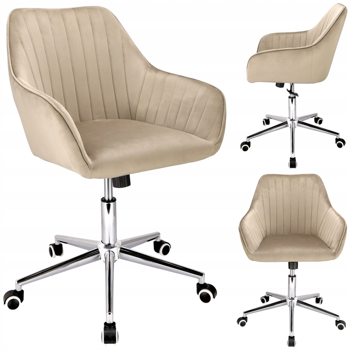 Elegant Office CORUM Swivel Chair for Office Beige Chair JUMIhome