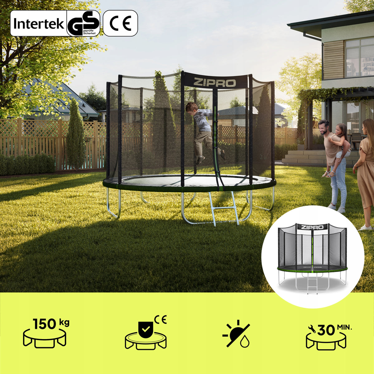 Garden trampoline with outdoor net for children 10FT 312cm Zipro Manufacturer code 1600651