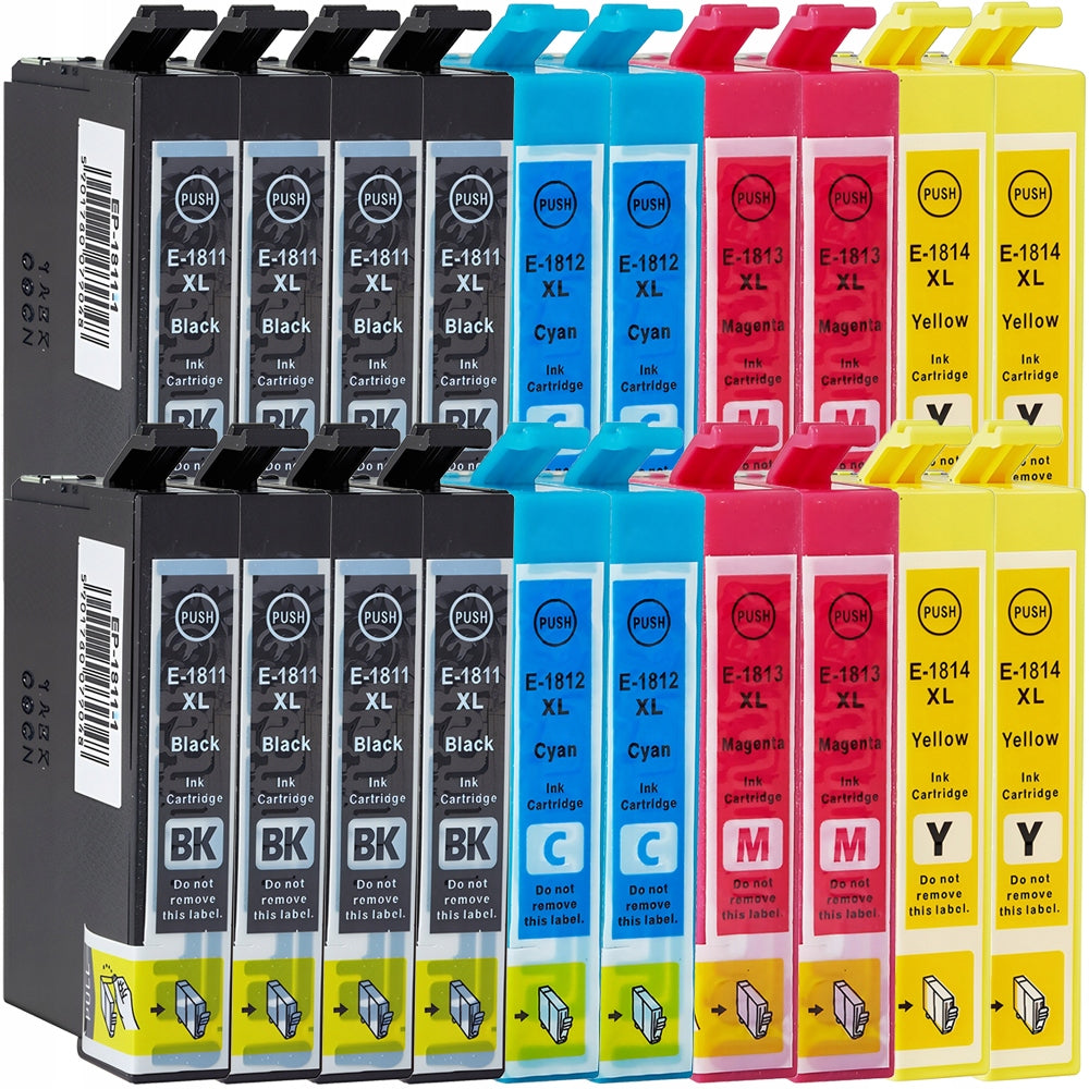 INKS T1811-T1814 XL FOR EPSON XP-205 XP-225 XP-305 XP-102 XP-202 XP-212