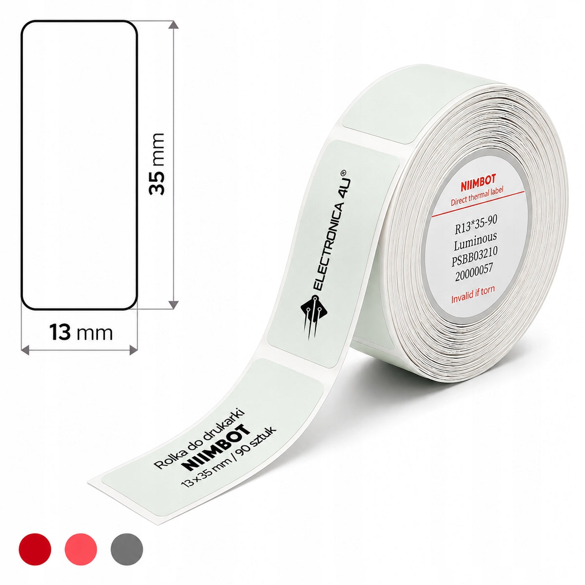 Labels self-adhesive thermal stickers Niimbot D11 D110 D101 H1S 13x35