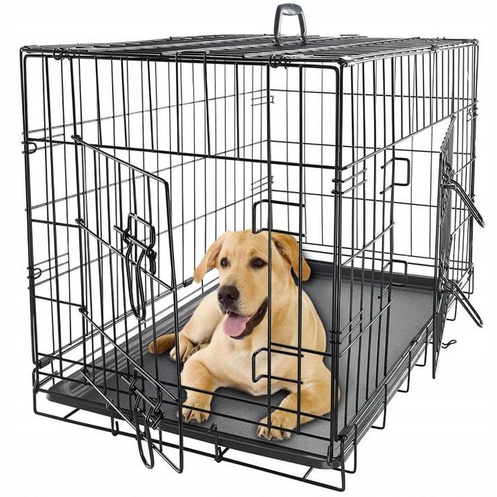 METAL CAGE KENNEL TRANSPORTER FOR DOG CAT ANIMALS XL 91x62x70 cm Packaging status original