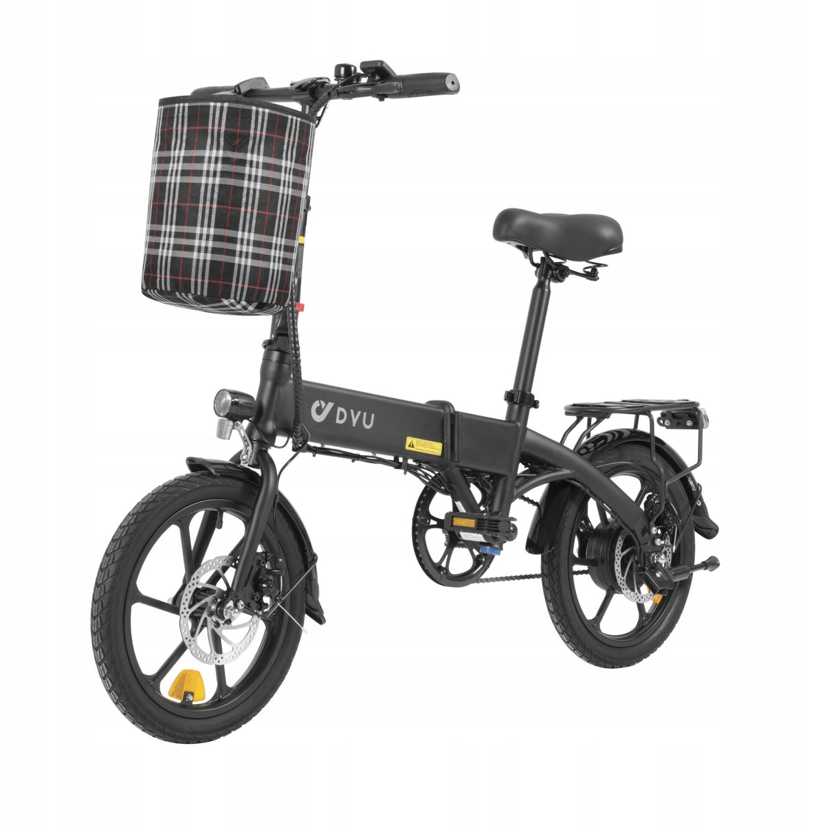 NEW DYU A1F PRO Electric Folding Bicycle 16 Inch 250W Black Foldability partially assembled, calibrated