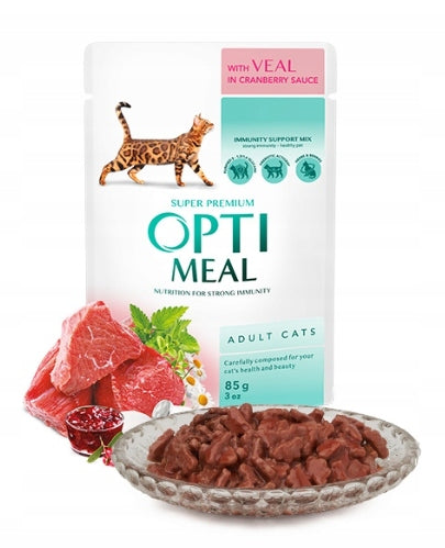 OPTIMEAL Veal in cranberry sauce 85g