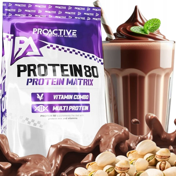 PROTEIN protein supplement mix ProActive Protein 80 2250g CZEKO-PISTACJA