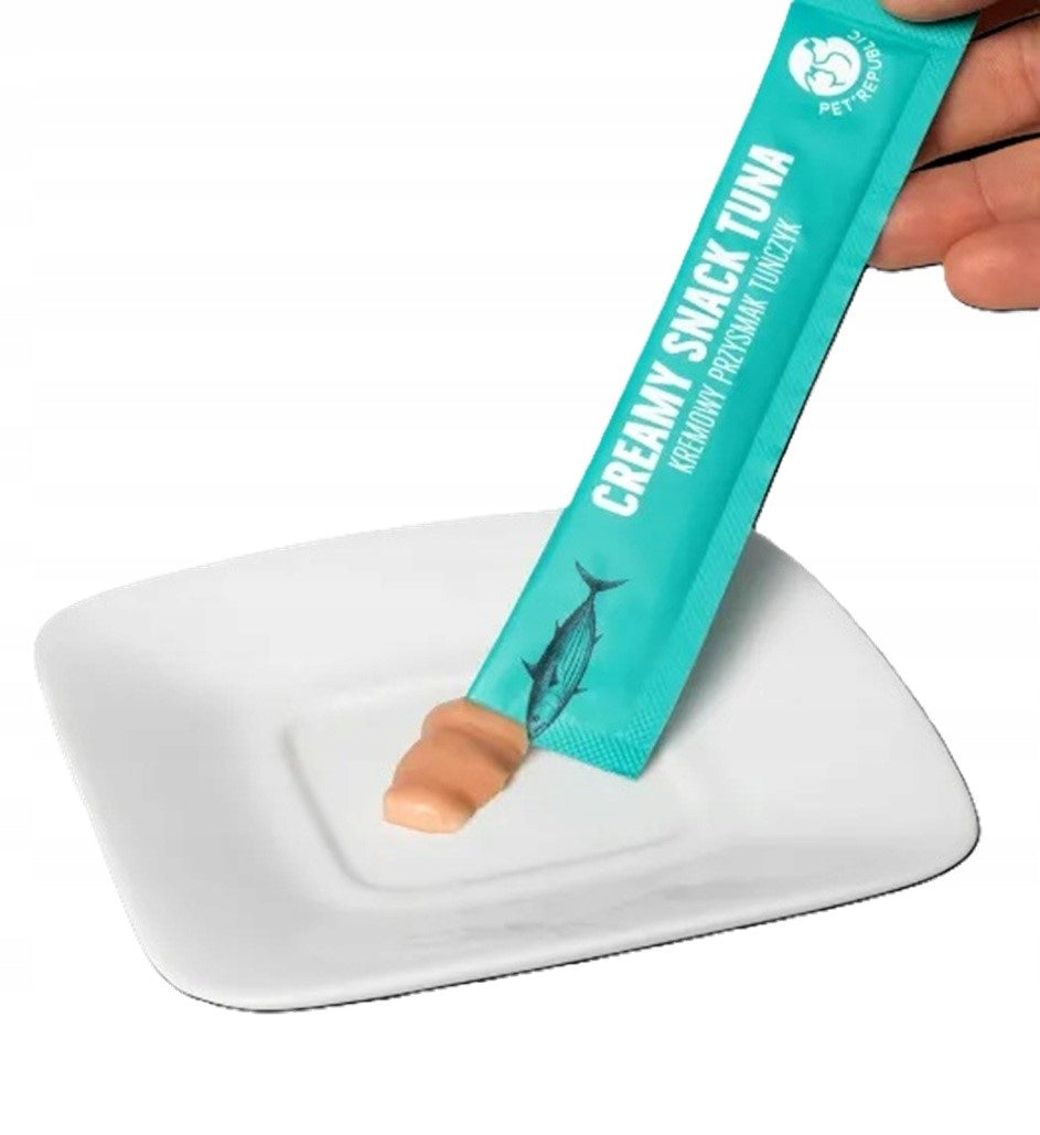 PetRepublic Creamy Snack with Tuna for Cat 12x15g, Flavor Weight 90 g