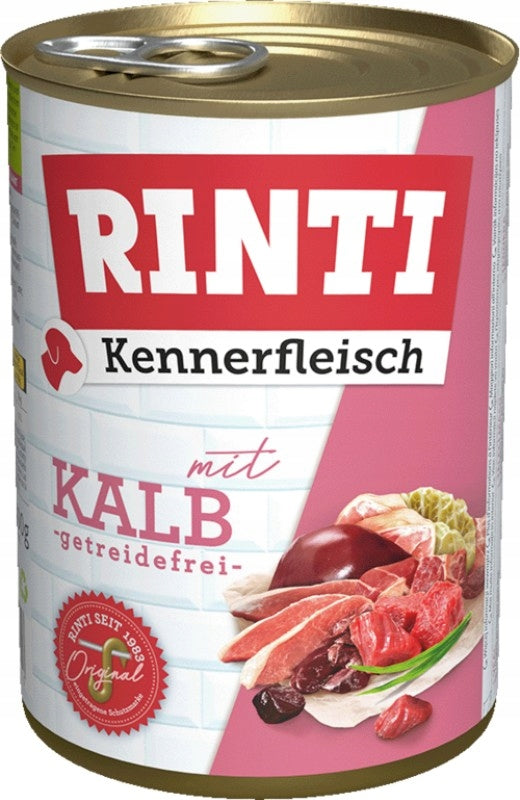 RINTI KENNERFLEISCH VEAL can 400g wet dog food