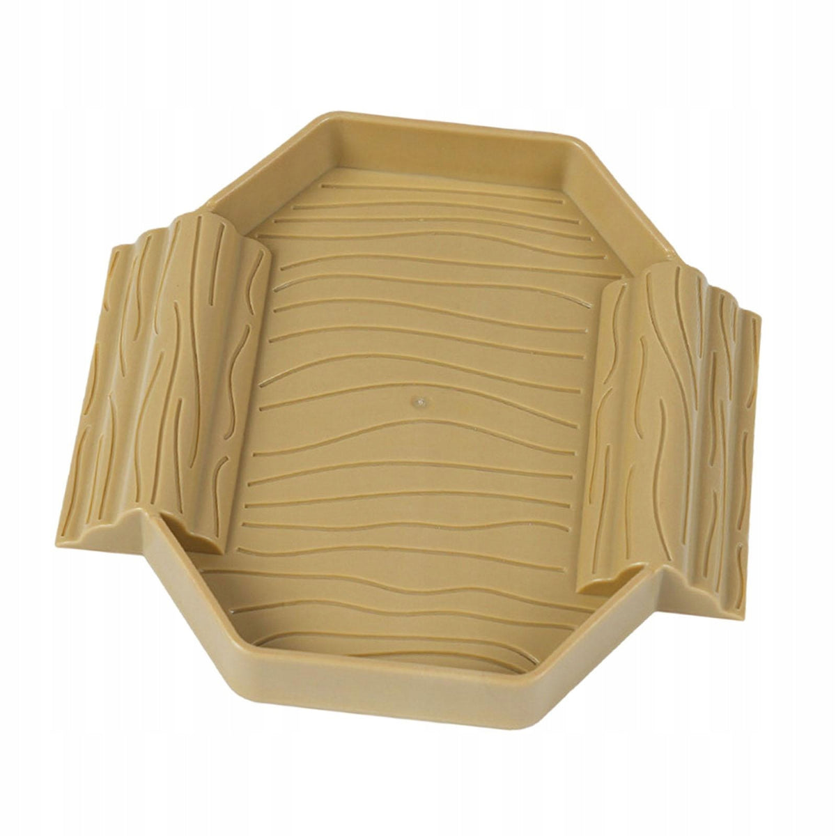 Reptile Bathing Pool Tortoise Water Bowl Aquarium Ornament Fish Tank Yellow