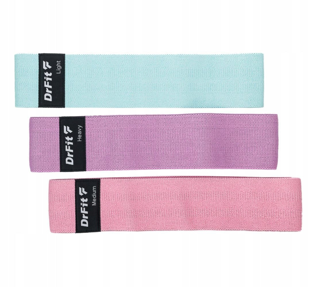 Resistance Exercise Rubbers Set of 3 Durable
