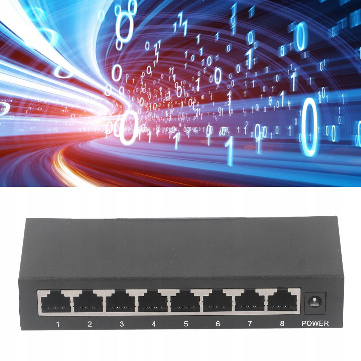 SWITCH POE GIGABIT 8 PORTS 10/100/1000MBPS 8XRJ45 Manufacturer no brand