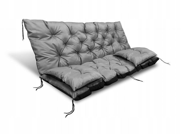 Set Garden Cushion 180x60x50 cm for Bench Swing Waterproof Grey Manufacturer no brand