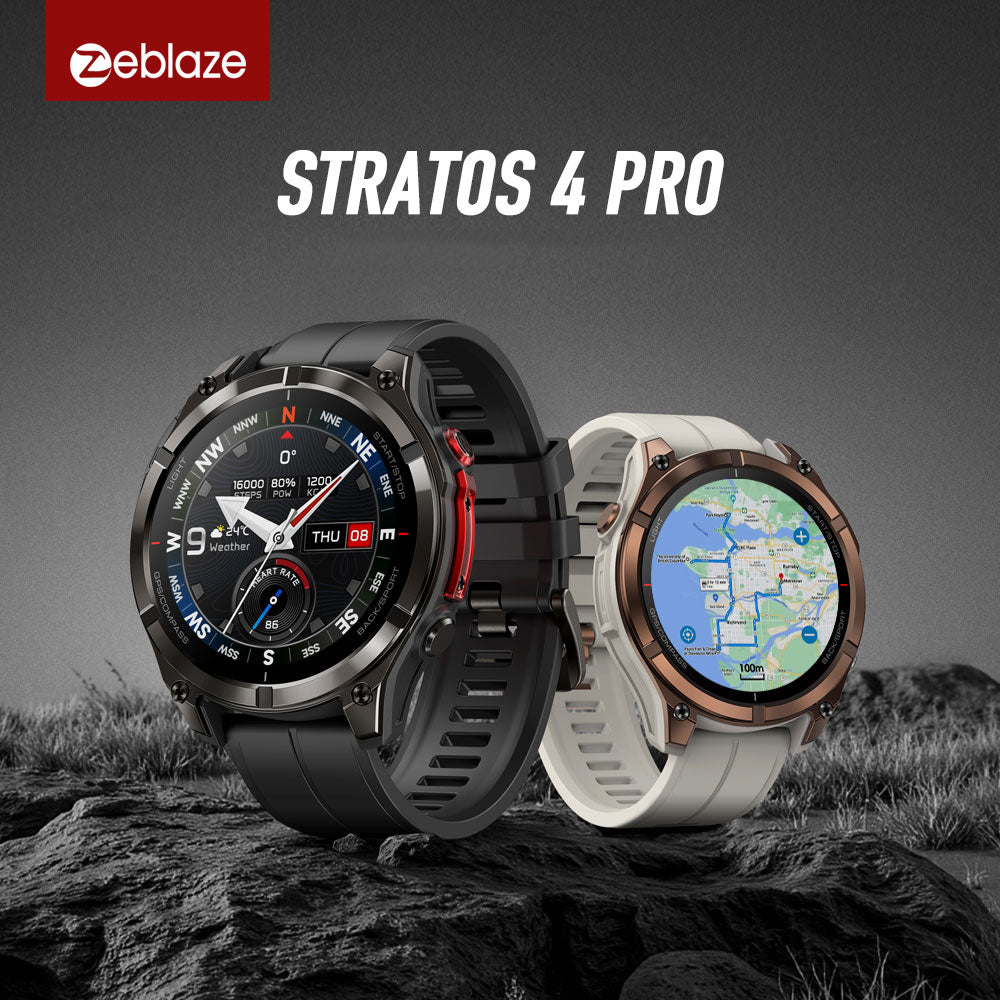 Smartwatch Zeblaze Stratos 4 Pro GPS Sports Watch AMOLED 500mAh Black Manufacturer code Zeblaze Stratos 4 Pro