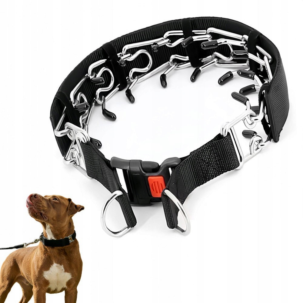 Strong Dog Collar Metal Steel Safe Training XL