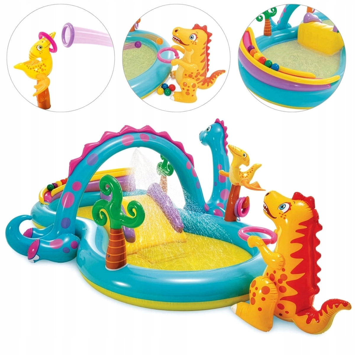 Swimming Pool Inflatable for Children Water Playground Slide Sprinkler INTEX 57135 Packaging status original