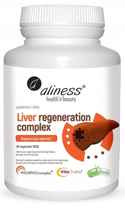 aliness - Liver Regeneration Complex | SILIMARINA liver | 2x 90 caps. Packaging status original