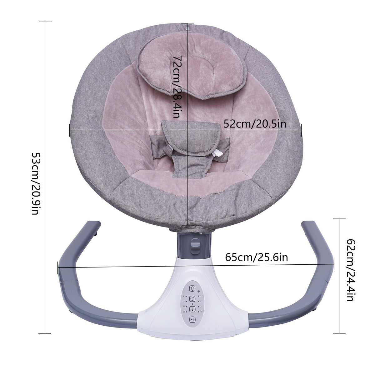 0-18 Months Baby Swing Remote Control Bluetooth Music Packaging status original