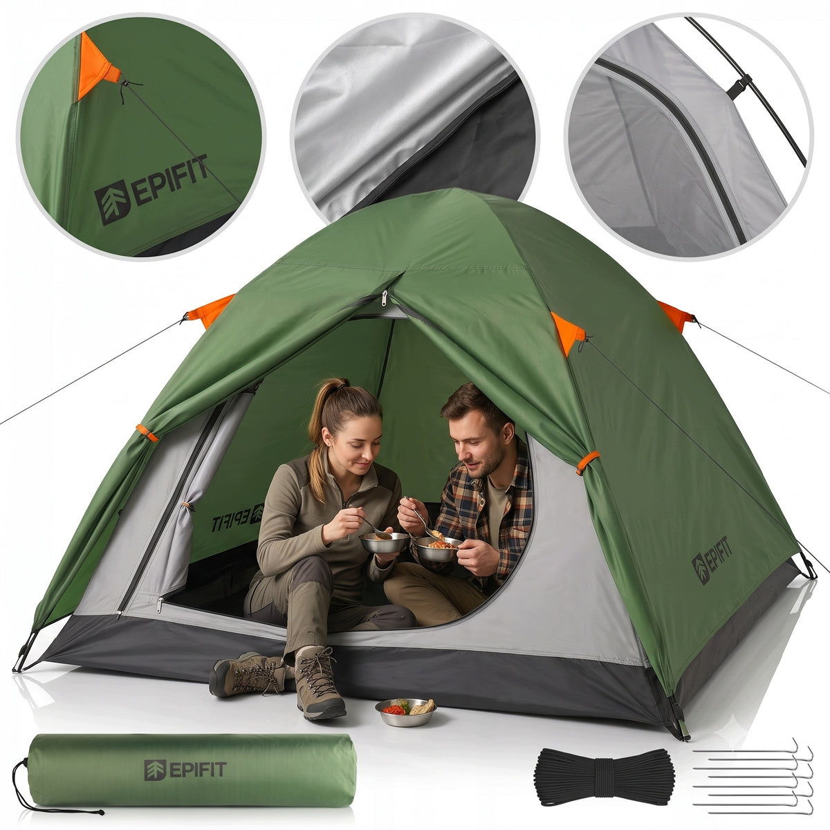 1 TO 2 PERSON TENT EPIFIT HORIZON 2.0 LIGHTWEIGHT WATERPROOF HIKING TENT