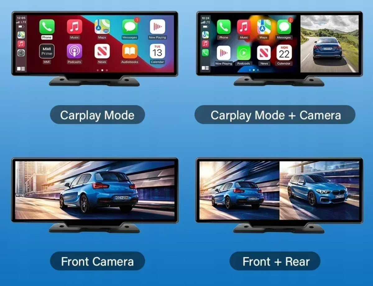 10,3” Android Auto CarPlay Camera Recorder Hands-Free Navigation 64gb Manufacturer code biz-tech 10.3-2CAM