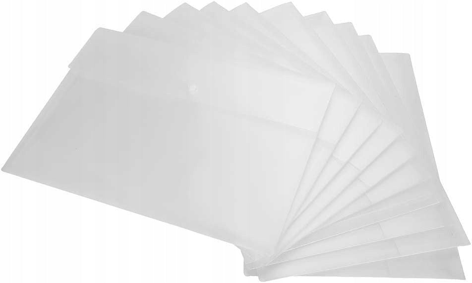 10 Pcs Straight Shirts A4 Plastic Transparent