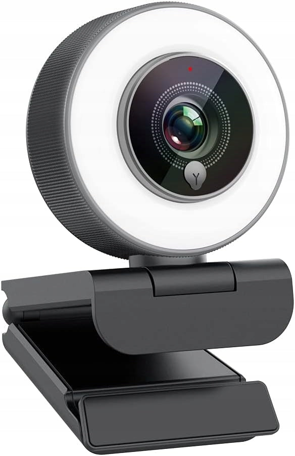 1080P HD Webcam Built-in Ring Light With AF Microphone