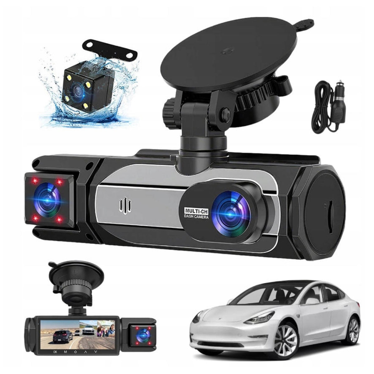 1080P IPS 150° Wide Viewing Angle Car Camera Packaging status original