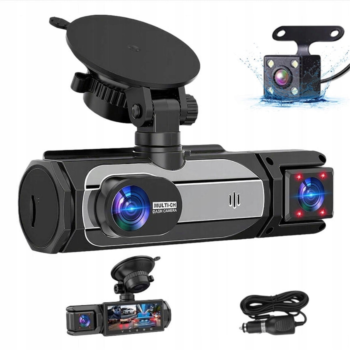 1080P IPS 150° Wide Viewing Angle Car Camera