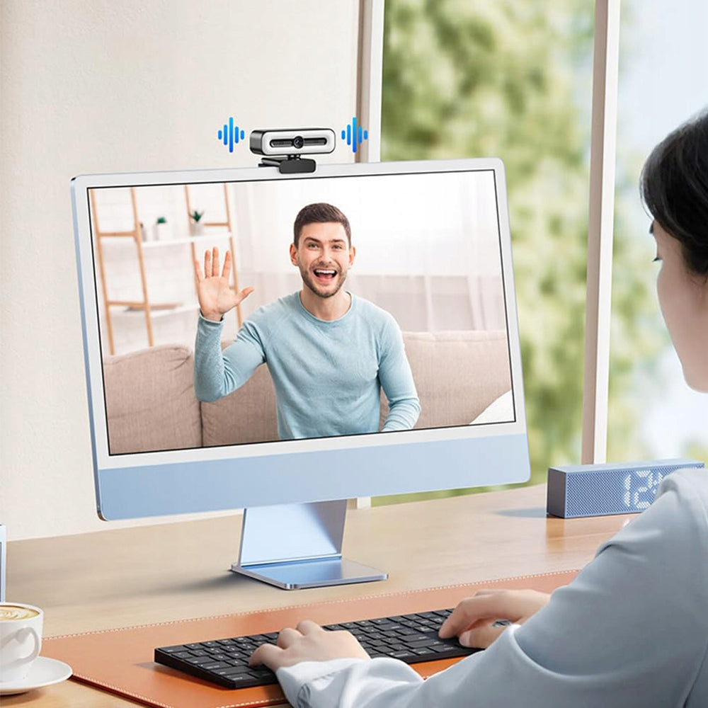 1080P USB WEBCAM FOR MEETINGS AND LEARNING WITH MICROPHONE AND LIGHT Packaging status original