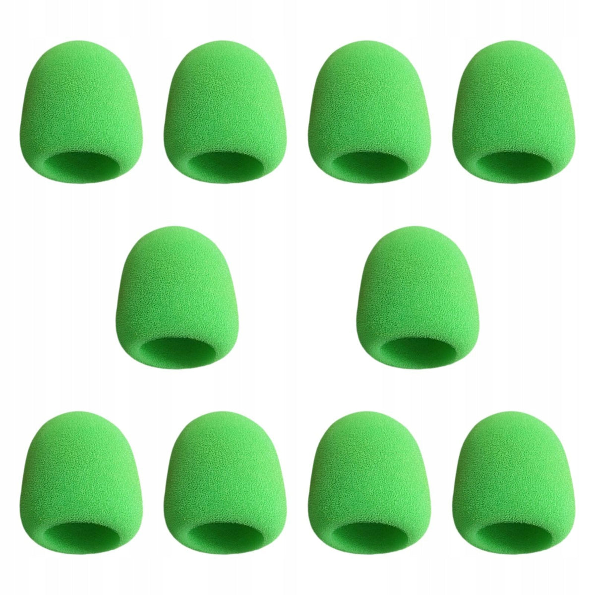 10Pcs Microphone Cover Thicked Lightweight Portable Replacement for Green