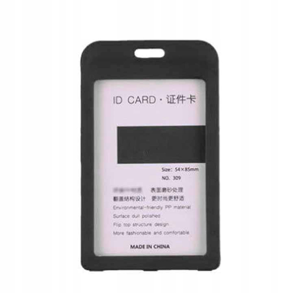 10pcs Clear ID Card Case Plastic Rounded Corners