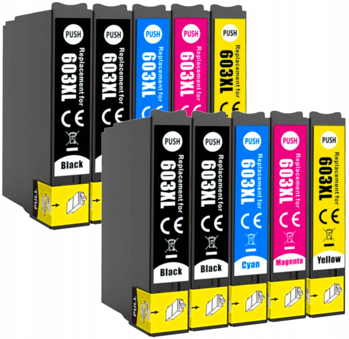 10x INK CARTRIDGE 603 XL FOR EPSON XP-3100 XP-3150 XP-3155 XP-2100 XP-2150 XP-2155