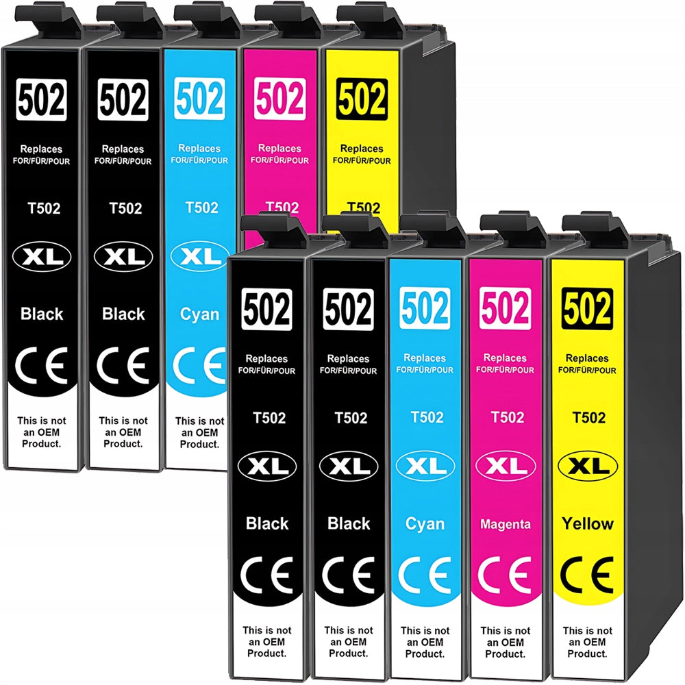 10x Printer ink EPSON 502 XL XP-5100 XP-5150 XP-5155 WF-2800 WF-2860