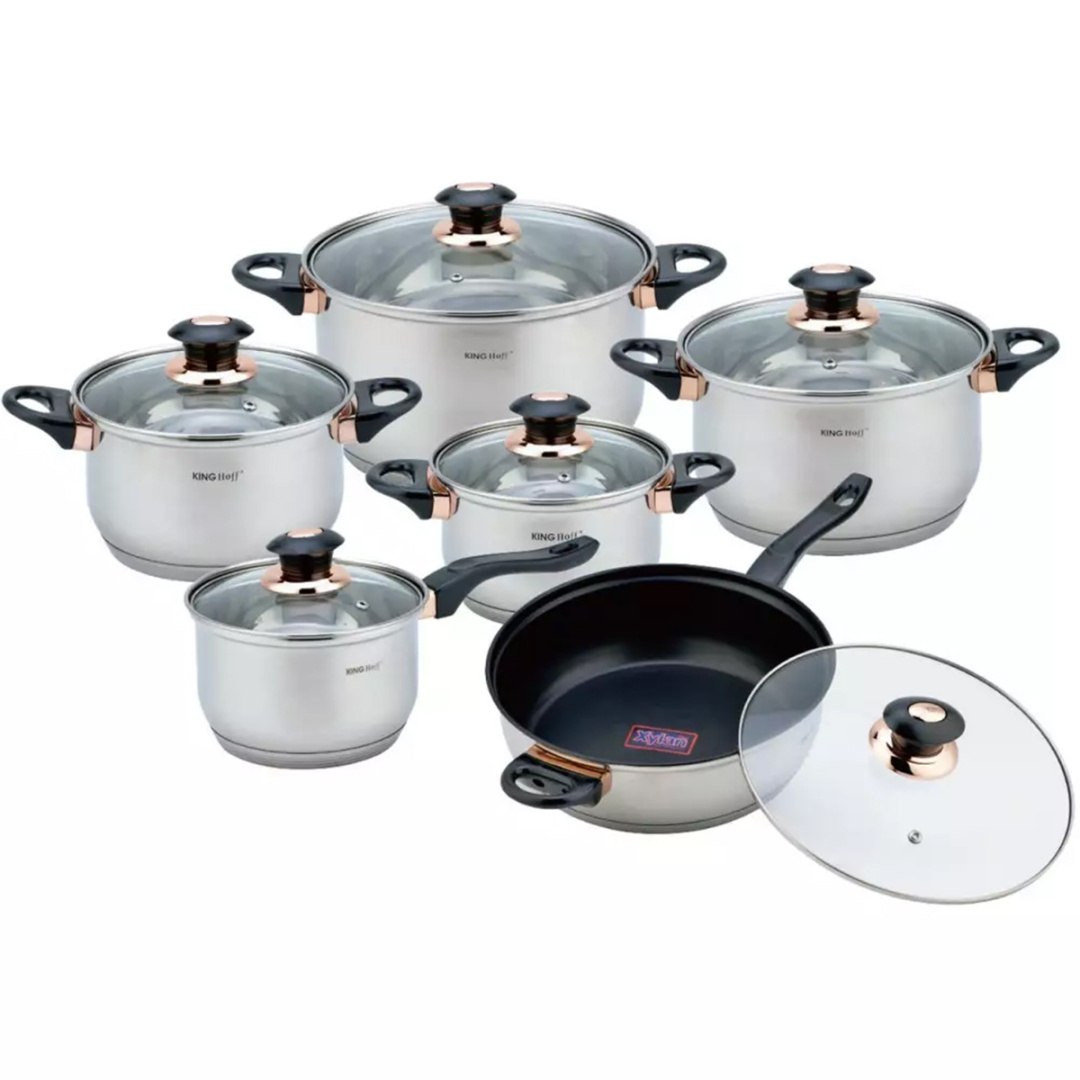 12 PIECE SET OF POTS KINGHOFF KH-1767