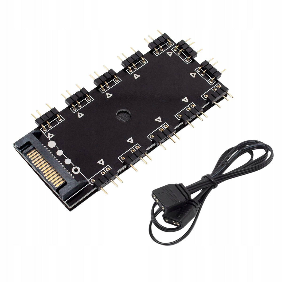 12 Way ARGB Splitter 5V 3Pin with Port Computer Motherboard Sync RGB