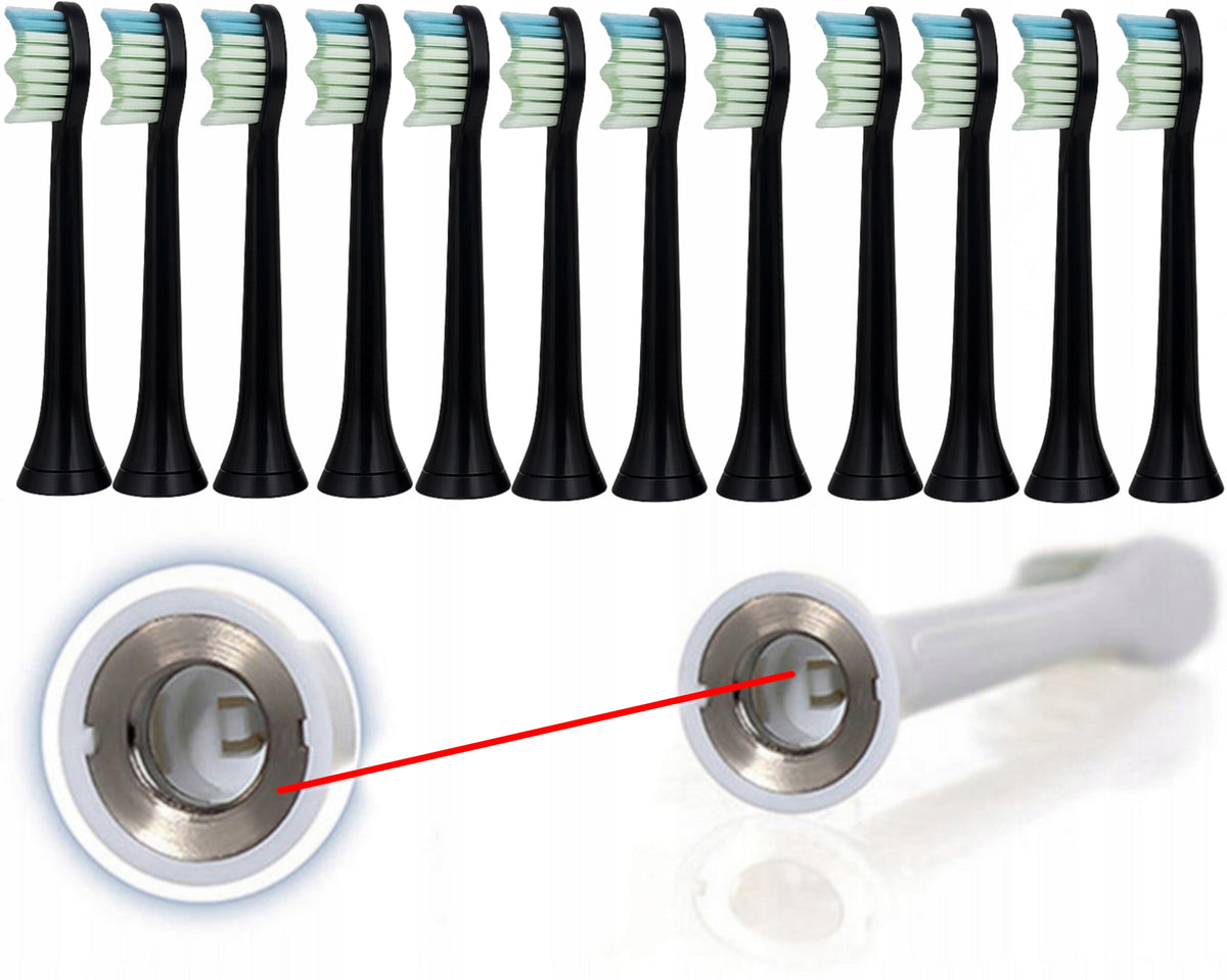 12 pcs for SONICARE DIAMOND CLEAN toothbrushes replacement tip head