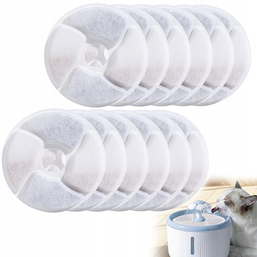 12PCS DRINKER FILTER FOR DOG CAT FOUNTAIN DRINKER FILTERS