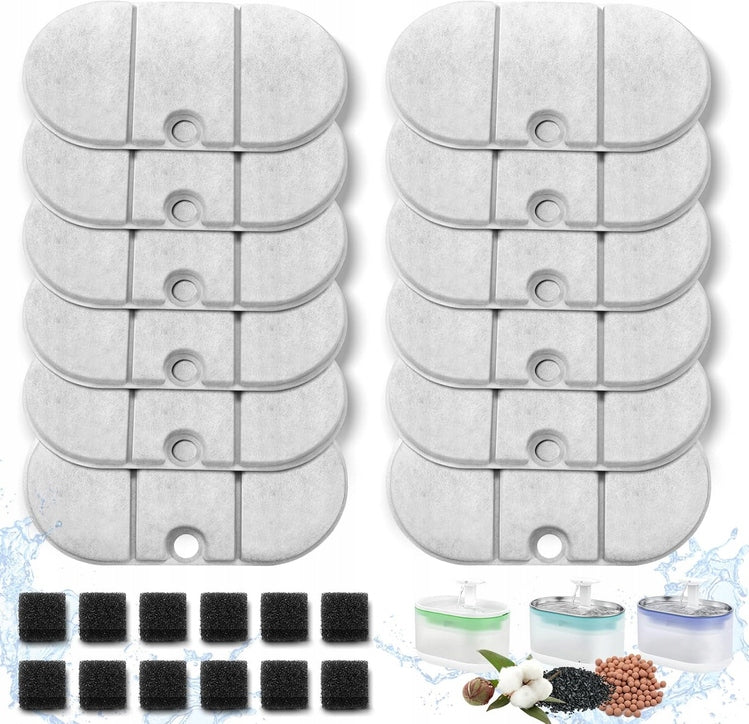 12x Replacement Filter PLWF002 for Cat Fountain Clean Water Fresh
