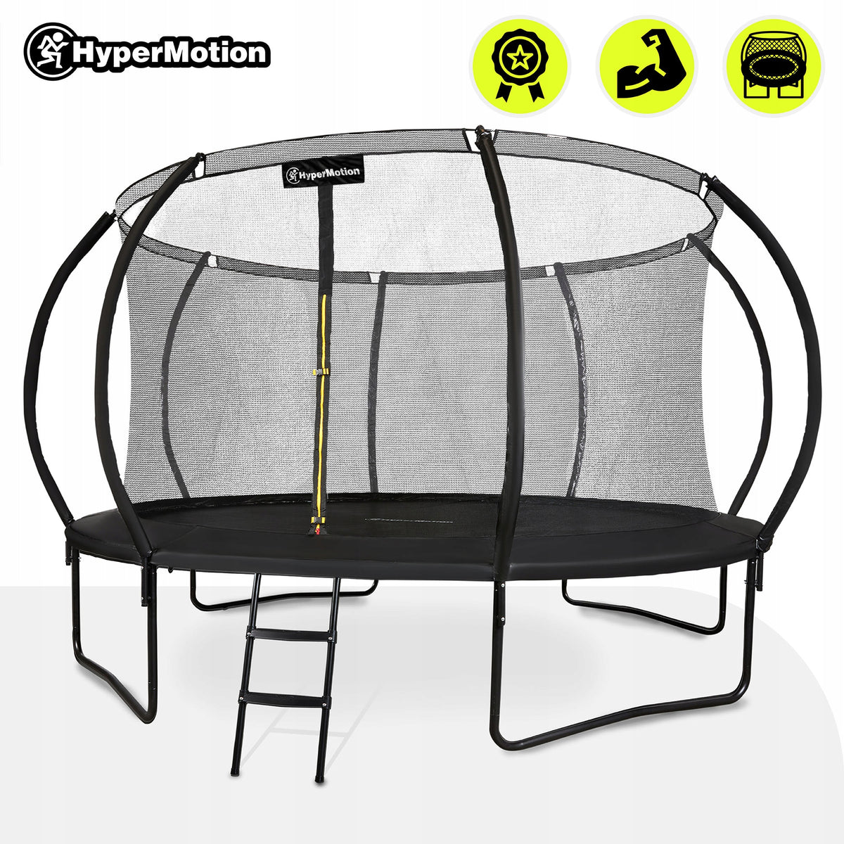 14FT Children's Garden Trampoline with Ladder and Mesh Easy Assembly Packaging status original