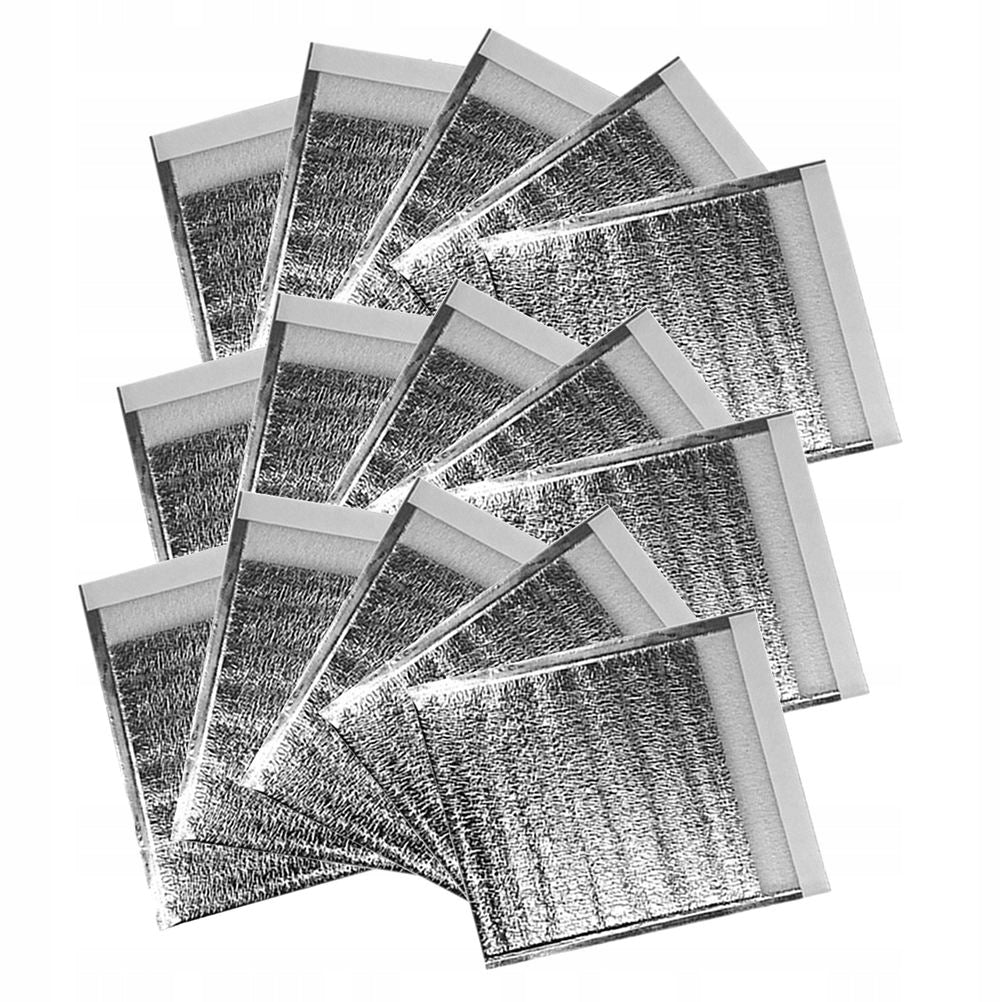 15PCS PORTABLE SILVER ALUMINUM FOIL INSULATED FOOD WRAPPING BAGS Thickness 1 μ