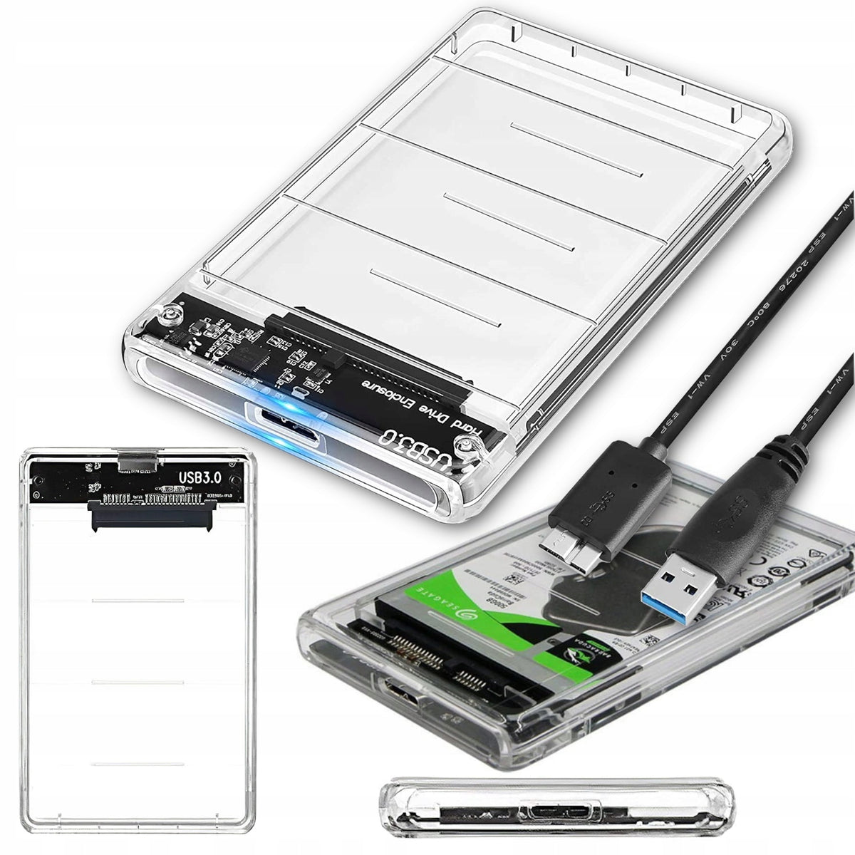2,5 inch USB 3.0 SSD HDD SATA Enclosure