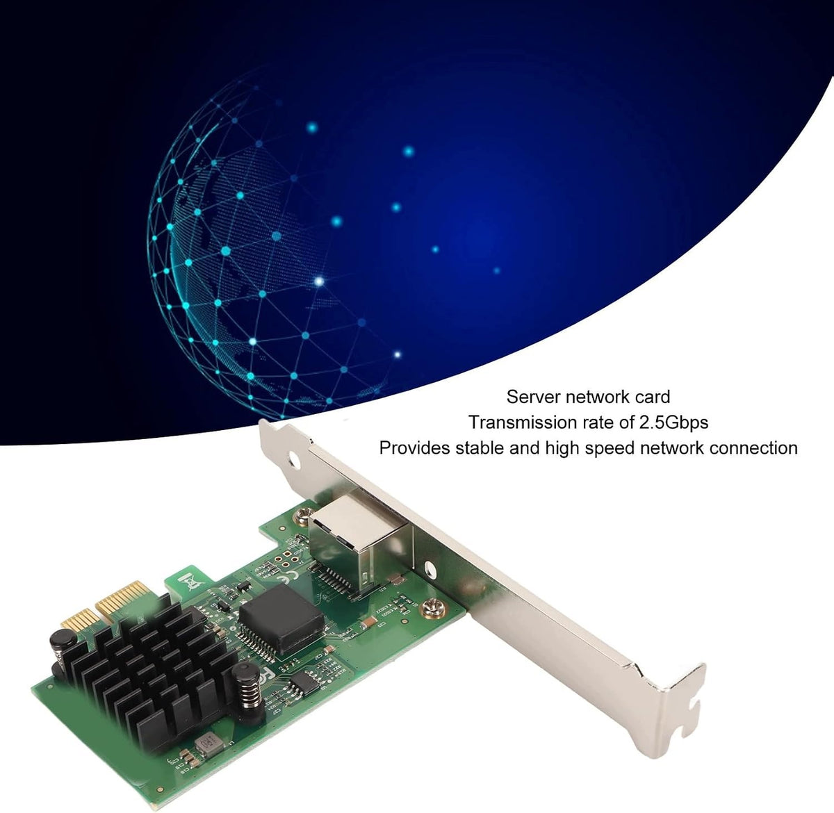 2,5G GIGABIT ETHERNET PCI E X1 RJ45 SERVER CARD Manufacturer no brand