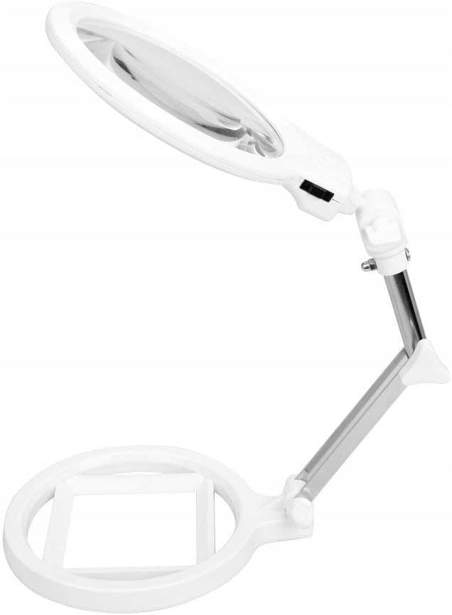 2,5x 5x table lamp Adjustable meta Color white
